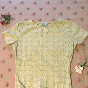 Ann Taylor Lace Leotard - Vintage 1990s -  size M